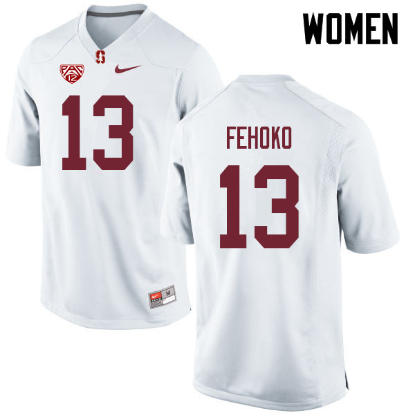 Women #13 Simi Fehoko Stanford Cardinal College Football Jerseys Sale-White - Click Image to Close